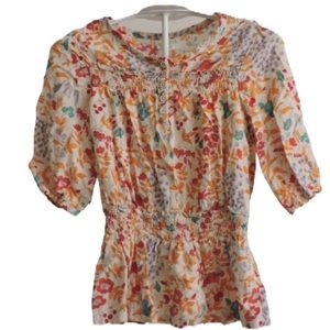 Crazy 8 Peasant Blouse size 5/6